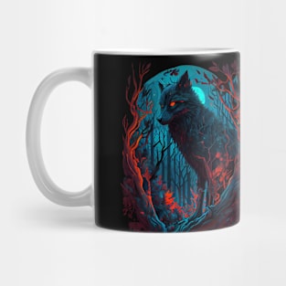 night wolf Mug